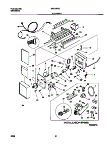 06 - Icemaker parts for Frigidaire Refrigerator MRT18FNGD0 from AppliancePartsPros.com