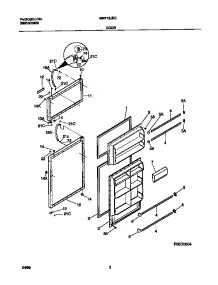 02 - Door parts for Frigidaire Refrigerator MRT18JREW2 from AppliancePartsPros.com