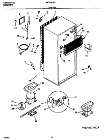 05 - System parts for Frigidaire Refrigerator MRT18JRCD1 from AppliancePartsPros.com