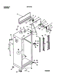 03 - Cabinet W / Fan Assembly parts for Frigidaire Refrigerator MRT18PNBW1 from AppliancePartsPros.com