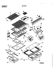 04 - Shelves, Controls, Divider, Mullion parts for Frigidaire Refrigerator MRT18PNBW1 from AppliancePartsPros.com