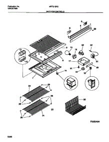 04 - Shelves / Controls parts for Frigidaire Refrigerator MRT21BRCW0 from AppliancePartsPros.com