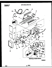 09 - Ice Maker And Installation Parts parts for Frigidaire Refrigerator MRT19TNBY1 from AppliancePartsPros.com