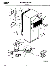 06 - System parts for Frigidaire Refrigerator MRT21NRED1 from AppliancePartsPros.com