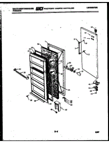 02 - Door Parts parts for Frigidaire Freezer FU169JRW2 from AppliancePartsPros.com