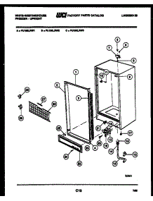03 - Cabinet Parts parts for Frigidaire Freezer FU196LRW1 from AppliancePartsPros.com