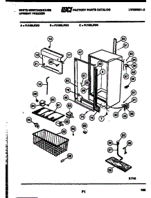 03 - Cabinet Parts parts for Frigidaire Freezer FU169LRW3 from AppliancePartsPros.com