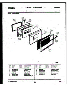 05 - Door Parts parts for Frigidaire Range CP303VP2W1 from AppliancePartsPros.com