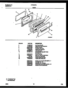 06 - Door Parts parts for Frigidaire Range CP305WP2W2 from AppliancePartsPros.com