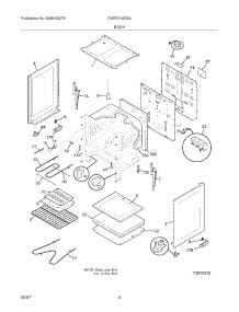 05 - Body parts for White Westinghouse Range CWEF312GSA from AppliancePartsPros.com