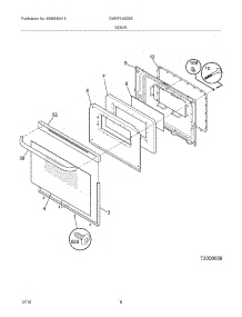 09 - Door parts for White Westinghouse Range CWEF310GSE from AppliancePartsPros.com
