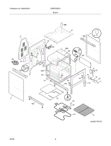 05 - Body parts for White Westinghouse Range CWEF355ES1 from AppliancePartsPros.com