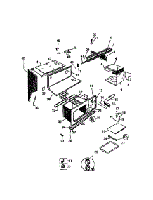 05 - Upper Body parts for Frigidaire Range GC932EXF7 from AppliancePartsPros.com