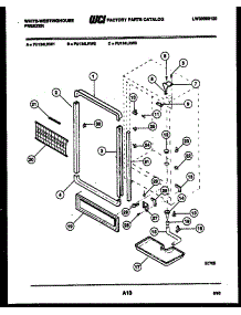 03 - Cabinet Parts parts for Frigidaire Freezer FU134LRW1 from AppliancePartsPros.com