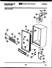 03 - Cabinet Parts parts for Frigidaire Freezer FU134LRW4 from AppliancePartsPros.com
