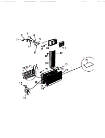 07 - Evaporator, Fan Assembly parts for Frigidaire Freezer FR017RRW2 from AppliancePartsPros.com