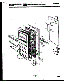 02 - Door Parts parts for Frigidaire Freezer FU134JRW4 from AppliancePartsPros.com