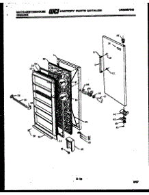02 - Door Parts parts for Frigidaire Freezer FU168JRD3 from AppliancePartsPros.com