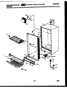 03 - Cabinet Parts parts for Frigidaire Freezer FU168JRD3 from AppliancePartsPros.com