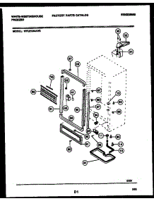 03 - Cabinet Parts parts for Frigidaire Freezer WFU21M4AW0 from AppliancePartsPros.com