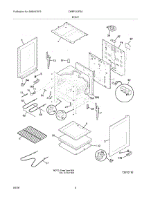 05 - Body parts for White Westinghouse Range CWEF312FSA from AppliancePartsPros.com