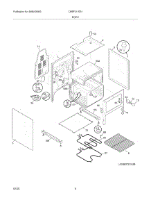 05 - Body parts for White Westinghouse Range CWEF311ES1 from AppliancePartsPros.com