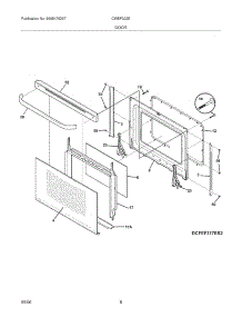 09 - Door parts for White Westinghouse Range CWEF322ES4 from AppliancePartsPros.com
