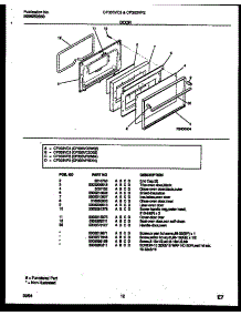 07 - Door Parts parts for Frigidaire Range CP303VC3D2 from AppliancePartsPros.com