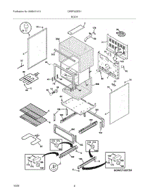 05 - Body parts for White Westinghouse Range CWEF322ES1 from AppliancePartsPros.com