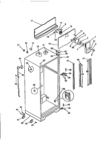 04 - Cabinet W /  Fan Assembly parts for Frigidaire Refrigerator MRT21TNBD1 from AppliancePartsPros.com