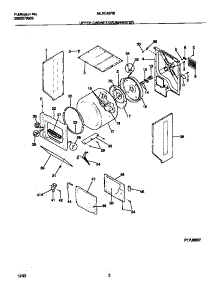 02 - Upper Cabinet / Drum / Heater parts for Frigidaire Washer Dryer Combo MLXE42RBD3 from AppliancePartsPros.com