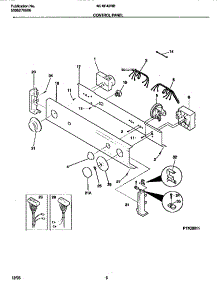 04 - Control Panel parts for Frigidaire Washer Dryer Combo MLXE42RBD3 from AppliancePartsPros.com