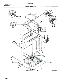 05 - Lower Cabinet / Top parts for Frigidaire Washer Dryer Combo MLXE42RBD3 from AppliancePartsPros.com