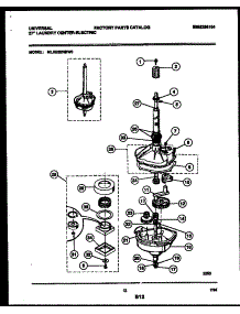 07 - Transmission Parts parts for Frigidaire Washer Dryer Combo MLXE62RBD0 from AppliancePartsPros.com