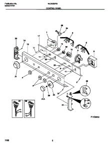 04 - Control Panel parts for Frigidaire Washer Dryer Combo MLXG62RBD2 from AppliancePartsPros.com