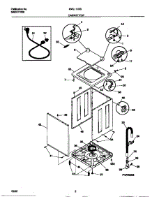 02 - Cabinet / Top parts for Frigidaire Washer MWL111RBW2 from AppliancePartsPros.com
