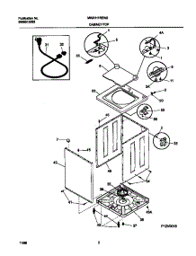 02 - P12v0018 Wshr Cab,Top parts for Frigidaire Washer MWX111REW2 from AppliancePartsPros.com
