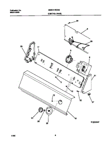 05 - P12c0047 Control Panel parts for Frigidaire Washer MWX111REW2 from AppliancePartsPros.com