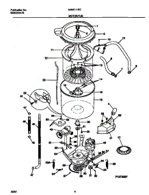 03 - Motor / Tub parts for Frigidaire Washer MWX111REW1 from AppliancePartsPros.com