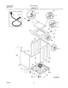 03 - Wshr Cab,Top parts for Frigidaire Washer MWX121REW4 from AppliancePartsPros.com