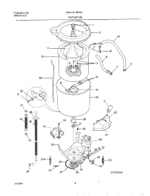 05 - Wshr Mtr,Hose parts for Frigidaire Washer MWX121REW4 from AppliancePartsPros.com