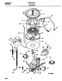 03 - Motor / Tub parts for Frigidaire Washer MWX233RES4 from AppliancePartsPros.com