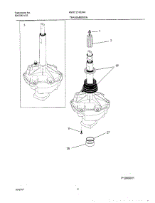 07 - Transmission parts for Frigidaire Washer MWX121REW4 from AppliancePartsPros.com