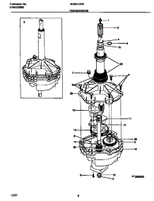 04 - Transmission parts for Frigidaire Washer MWX413REW1 from AppliancePartsPros.com