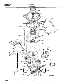 03 - Motor / Tub parts for Frigidaire Washer MWX645RET0 from AppliancePartsPros.com