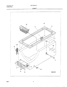 05 - Cabinet parts for White Westinghouse Freezer WFC09M3HW1 from AppliancePartsPros.com