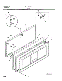 03 - Door parts for White Westinghouse Freezer WFC15M4BW1 from AppliancePartsPros.com