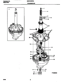 04 - Transmission parts for Frigidaire Washer MWX233RES4 from AppliancePartsPros.com