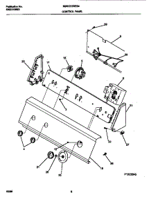 05 - Control Panel parts for Frigidaire Washer MWX233RES4 from AppliancePartsPros.com