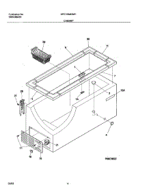 05 - Cabinet parts for White Westinghouse Freezer WFC15M4BW1 from AppliancePartsPros.com
